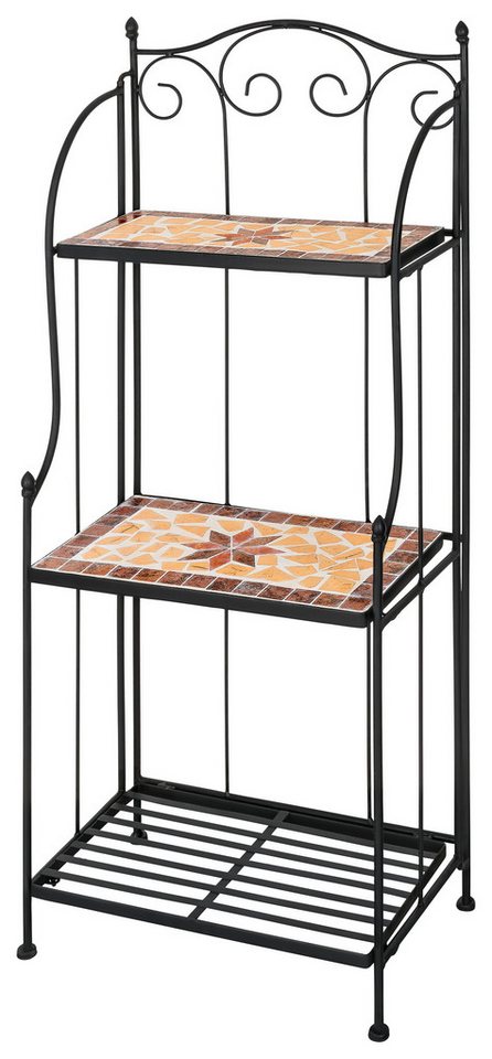 Kamelio Pflanzentreppe Mosaikregal Metall Mosaik Gartenregal Balkon Outdoor Bild 5