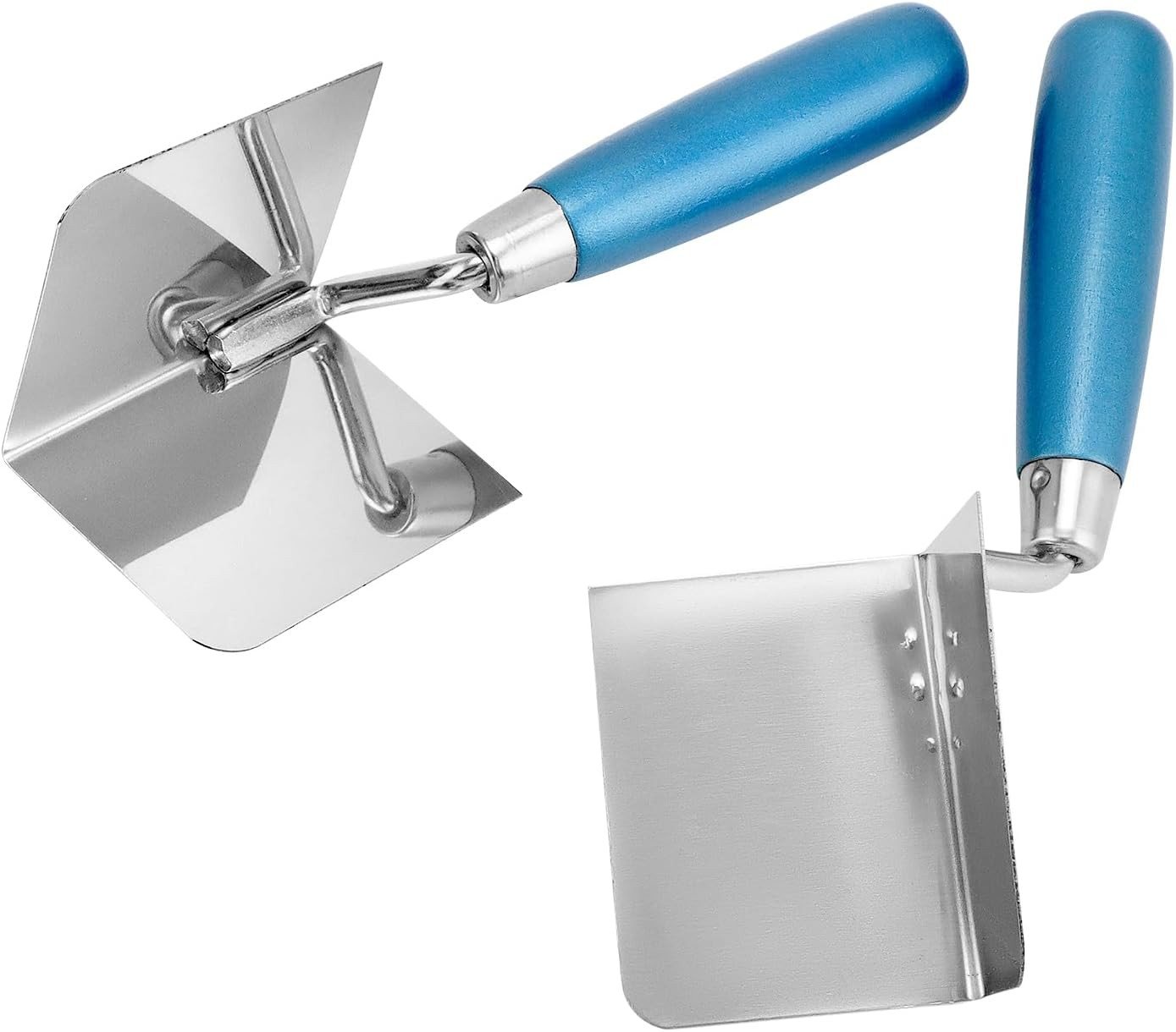 FOUORTUNATE-BEE Glättekelle 2-teiliges Edelstahl-Eckkellen-Set für Putz- und Trockenbauarbeiten (2-St) Innen- und Außeneckkellen aus rostfreiem Edelstahl Bild 5