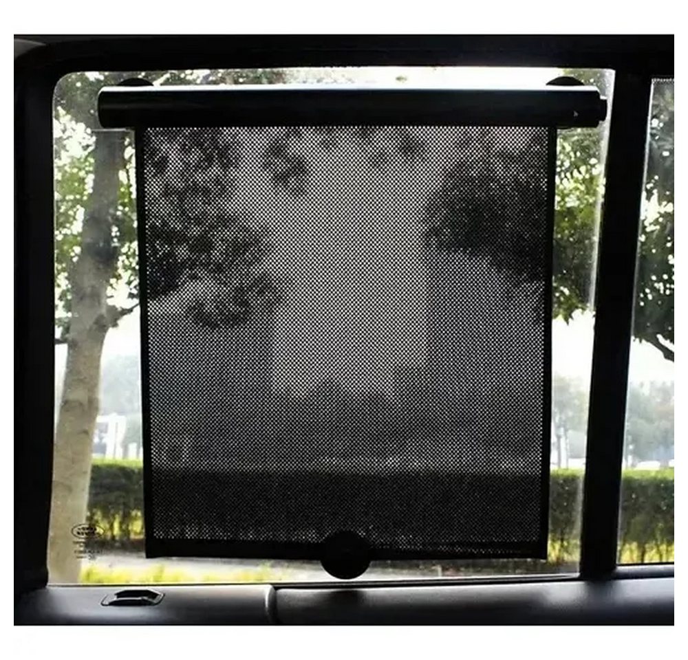Rollo Autofenster Sonnenschutzrollo Seitenscheibe, ISO TRADE, Saugnapf, Saugnapfmontage, Sonnenschutz, verdunkelnd, automatischer Rücklauf Bild 5
