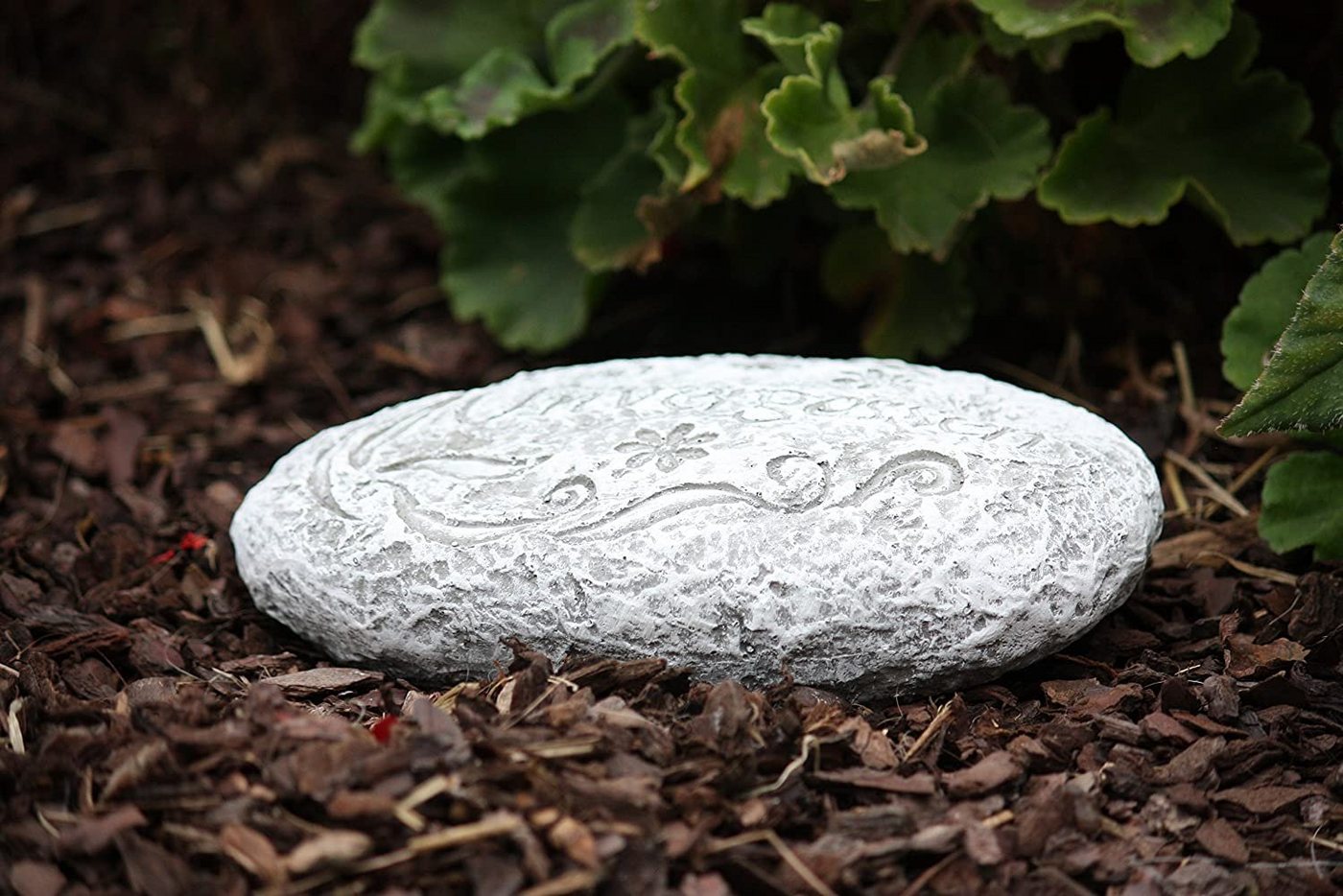Stone and Style Gartenfigur Frostfester Grabschmuck Grabstein Unvergessen Steinguss Bild 3