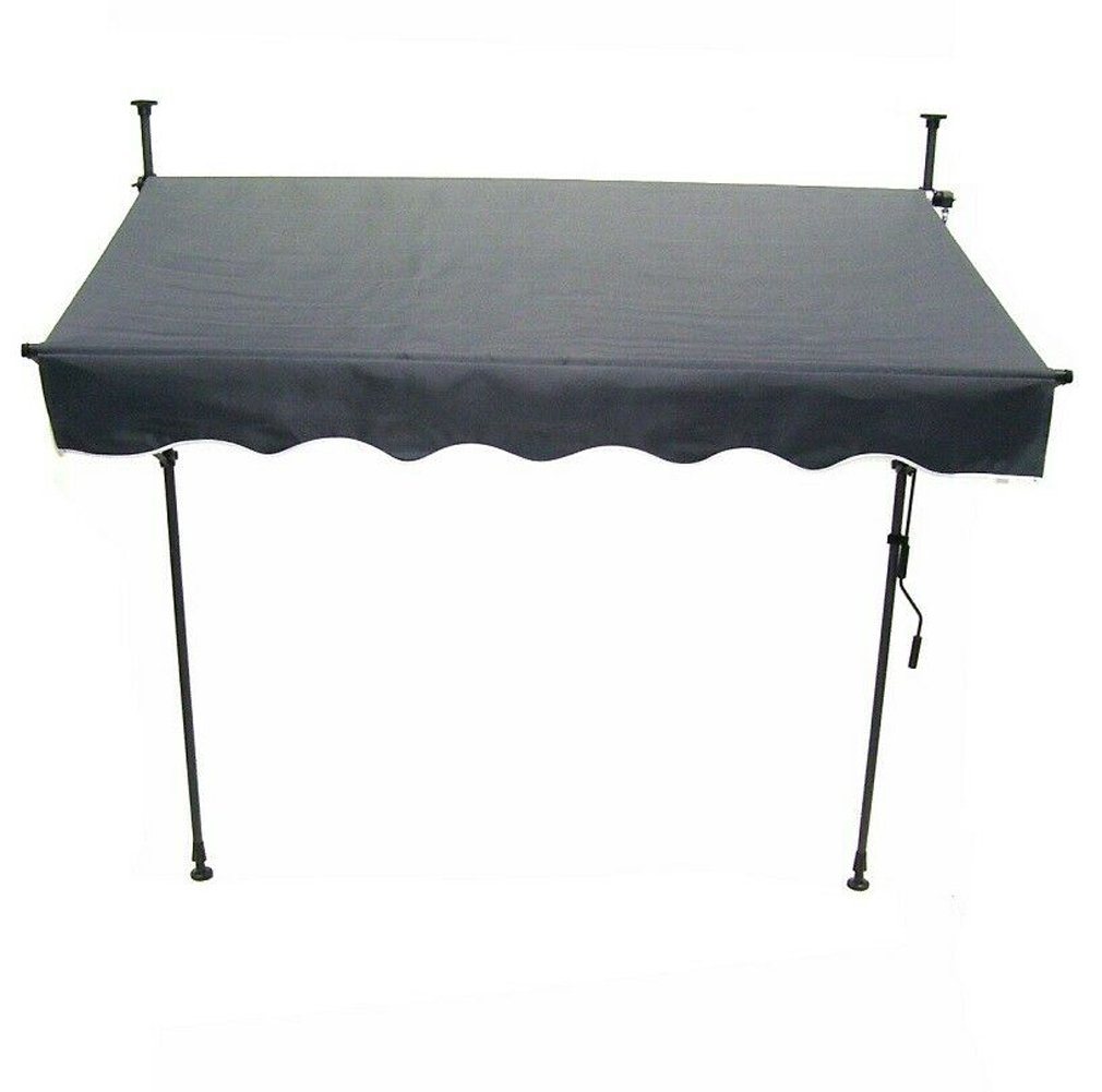 Apex Markise Markise Klemmmarkise 150cm Balkonmarkise Sonnenschutz Handkurbel Bild 3