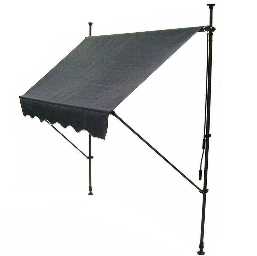 Apex Markise Markise Klemmmarkise 150cm Balkonmarkise Sonnenschutz Handkurbel Bild 4
