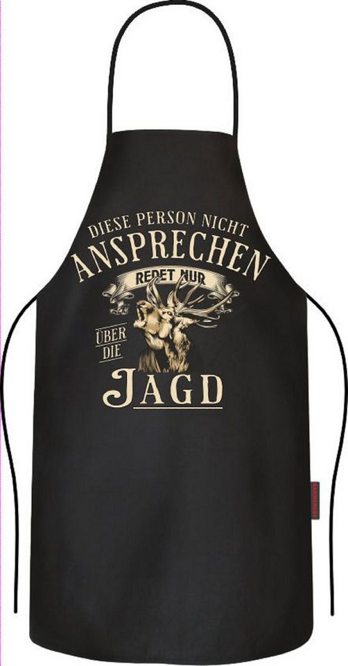RAHMENLOS® Grillschürze als Geschenk für Jäger - nicht ansprechen, redet nur über die Jagd Bild 3