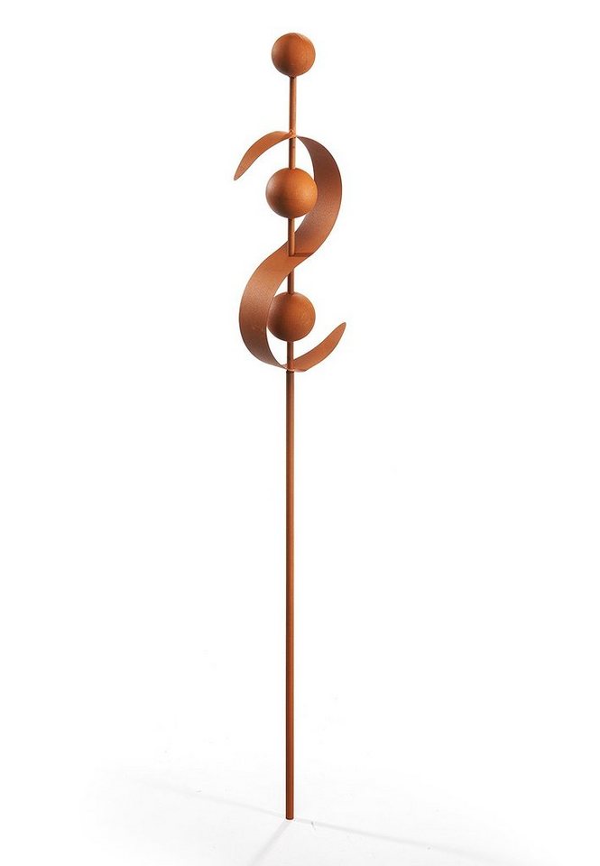Kobolo Gartenstecker Dekostecker RUSTY WAVE in Rostoptik aus Metall (1-St., 1 Stück) Bild 3