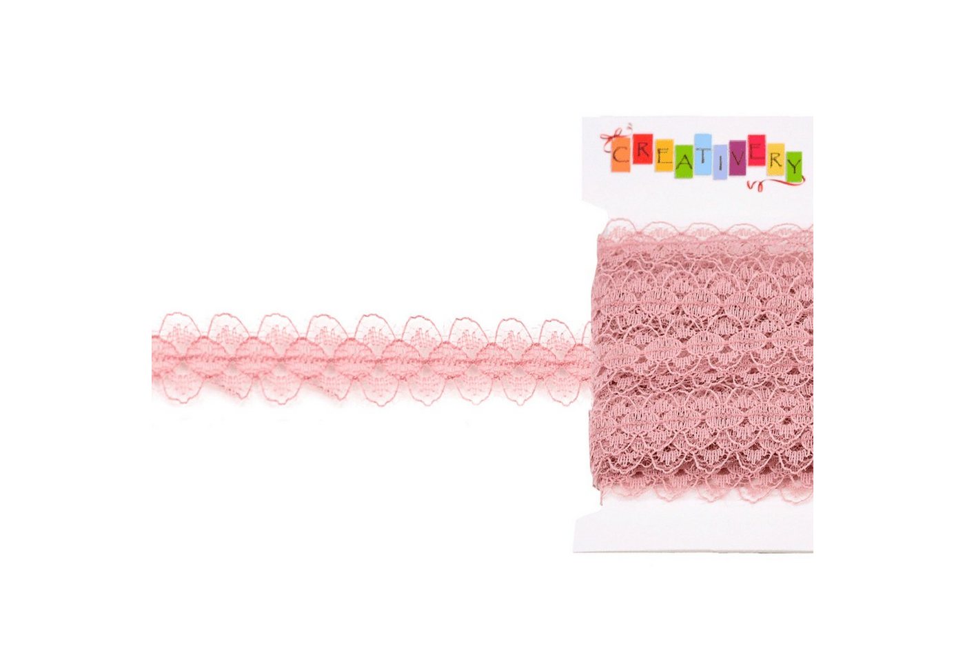 Creativery Spitzenband, Spitzenband 15mm x 10m Altrosa Bild 3