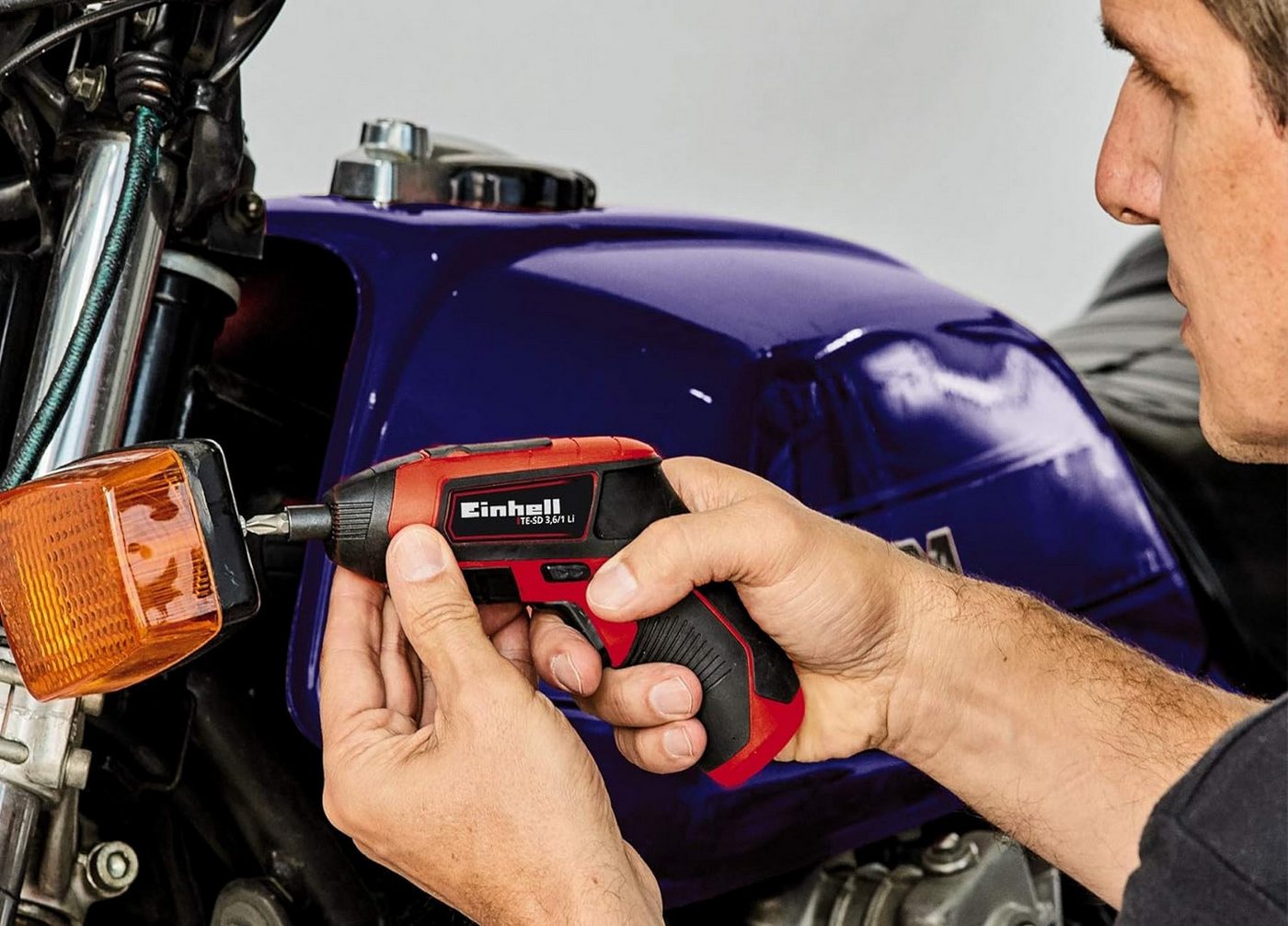 Einhell Akku-Schrauber Akkuschrauber TE-SD 3,6/1 Li 3.6V, USB-Lader, LED-,10-tlg. Bit-Set Bild 2