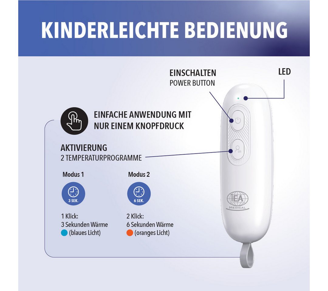 IEA Medical Insektenstichheiler IEA Medical Insektenstichheiler IBR30, Komplettset, Juckreizstopper, lindert Juckreiz & Schwellungen ohne chemische Stoffe Bild 5