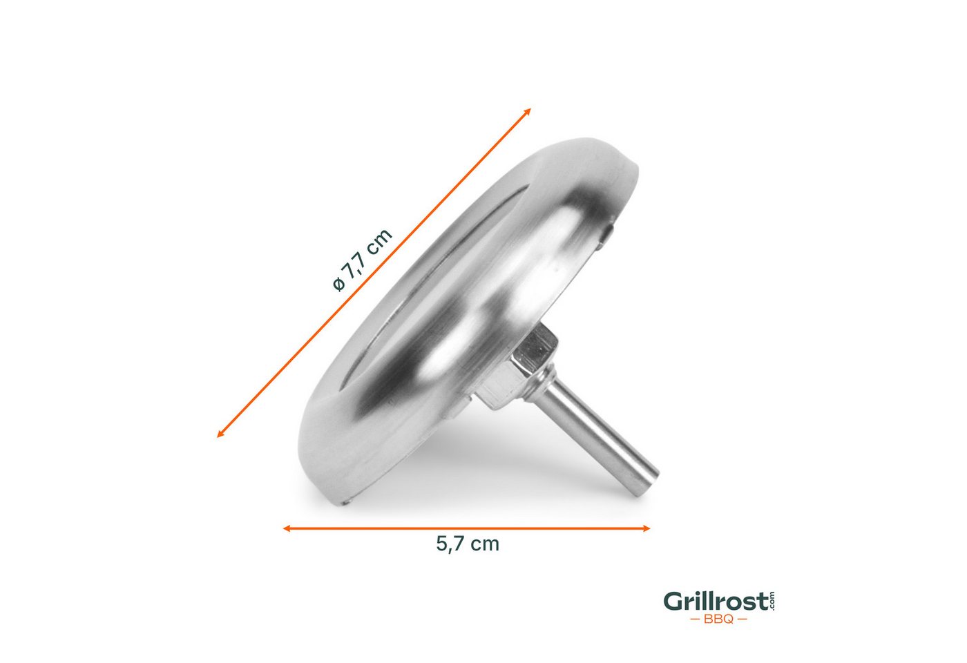 Grillrost.com BBQ Grillrost BBQ Thermometer, Made in Germany Bild 2
