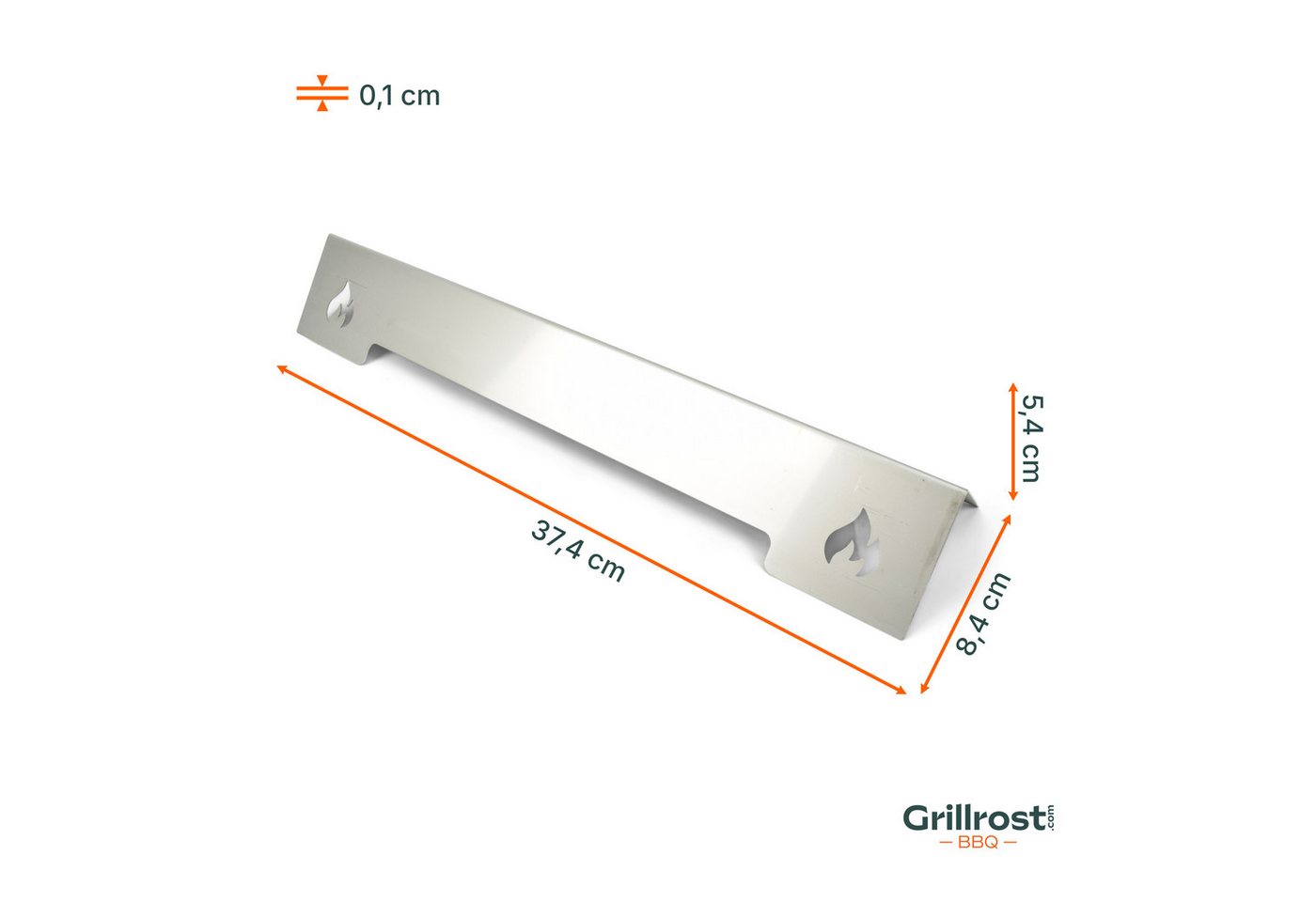 Grillrost.com BBQ Grillrost BBQ Brennerabdeckungen Grillstar Atlanta (alle Modelle), Made in Germany Bild 3