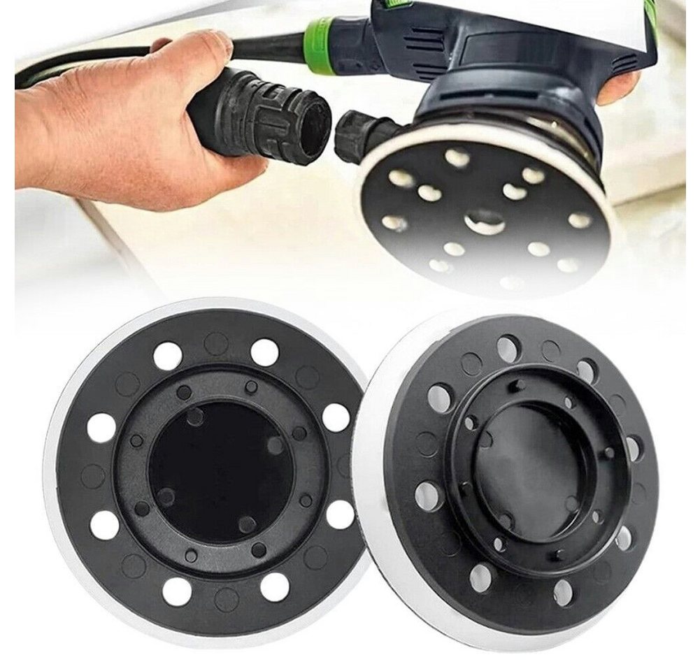 Trade-Shop Schleifteller Stützteller passend für Festool ES 125, ETS 125, ETSC 125 EQ, ø 125.00 mm, 1-St., mit Klettverschluss / Anschlussgewinde: M4 / Ausführung: weich Bild 4