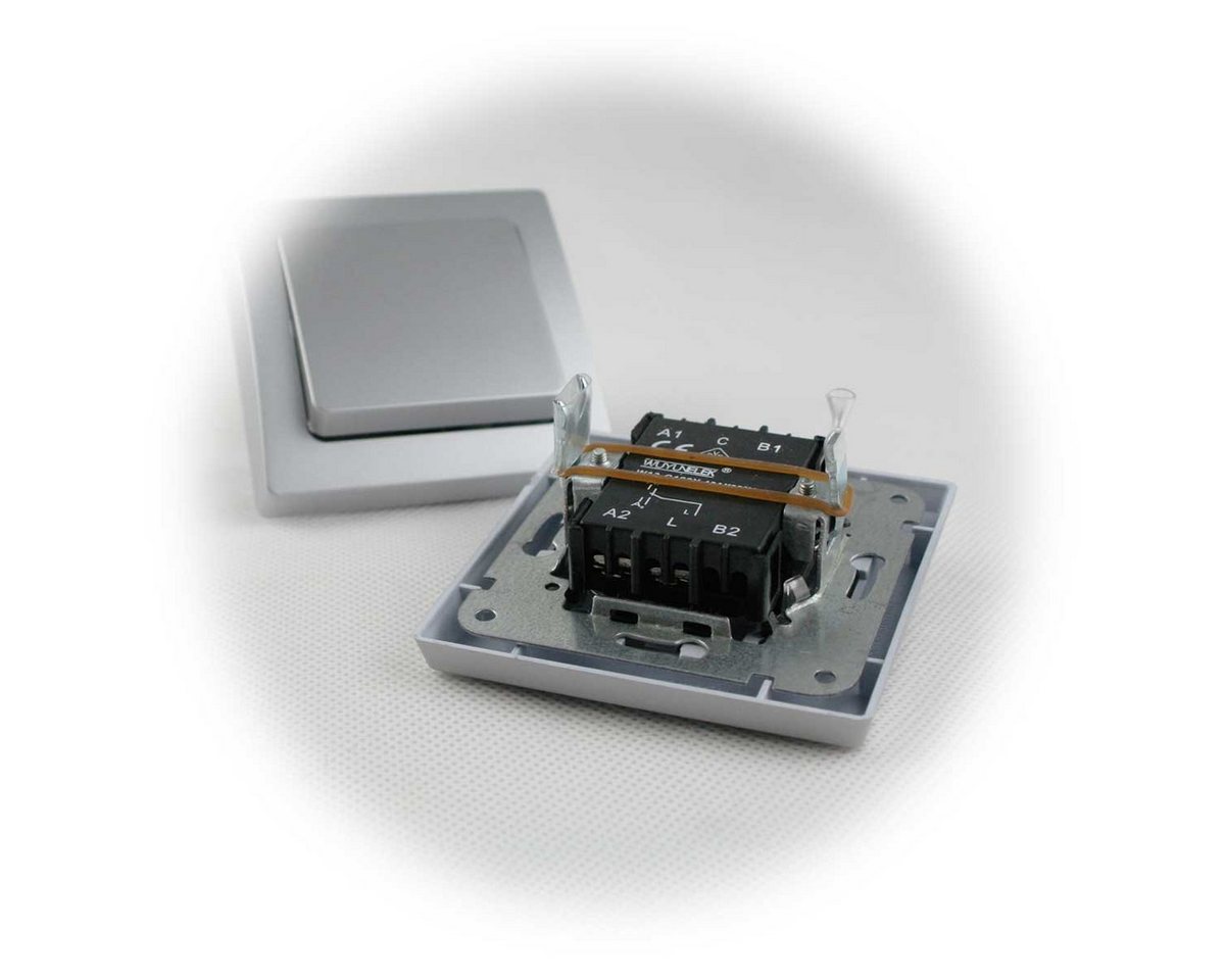 ChiliTec Unterputz-Steckdose DELPHI Starter-Kit, 32er Set 250V~/ 16A, UP silber Bild 2