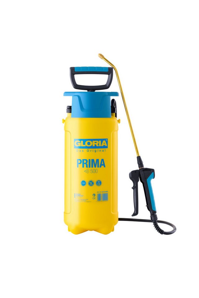 Gloria Drucksprühgerät Prima 500, 5 Liter, 3 bar Gartenspritze mit Messinglanze Bild 3