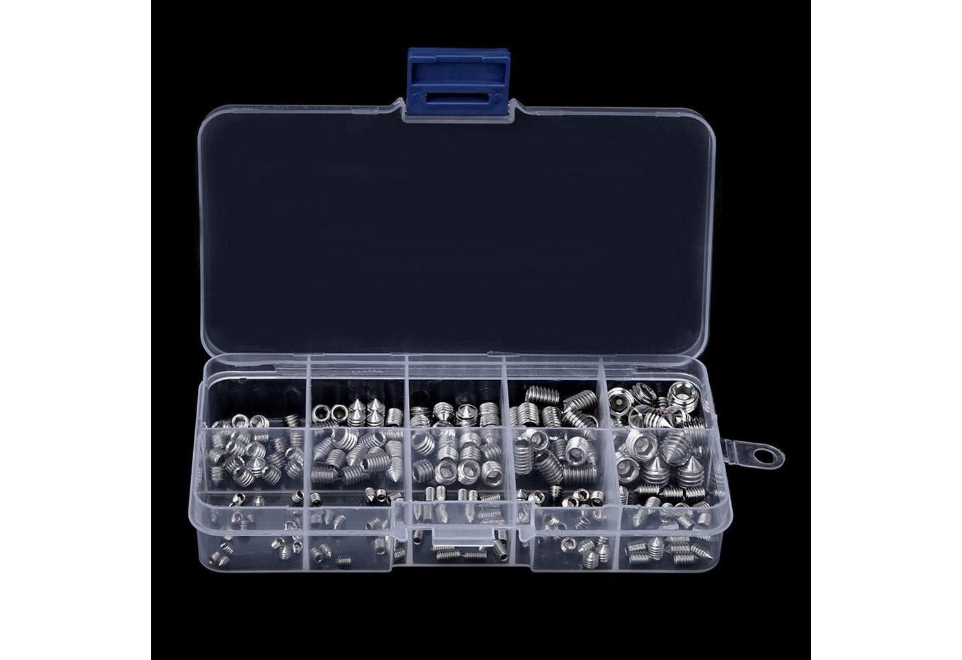 FELIXLEO Schrauben-Set 250 Stück Madenschrauben Sortiment M3 M8 Set, (1 St)