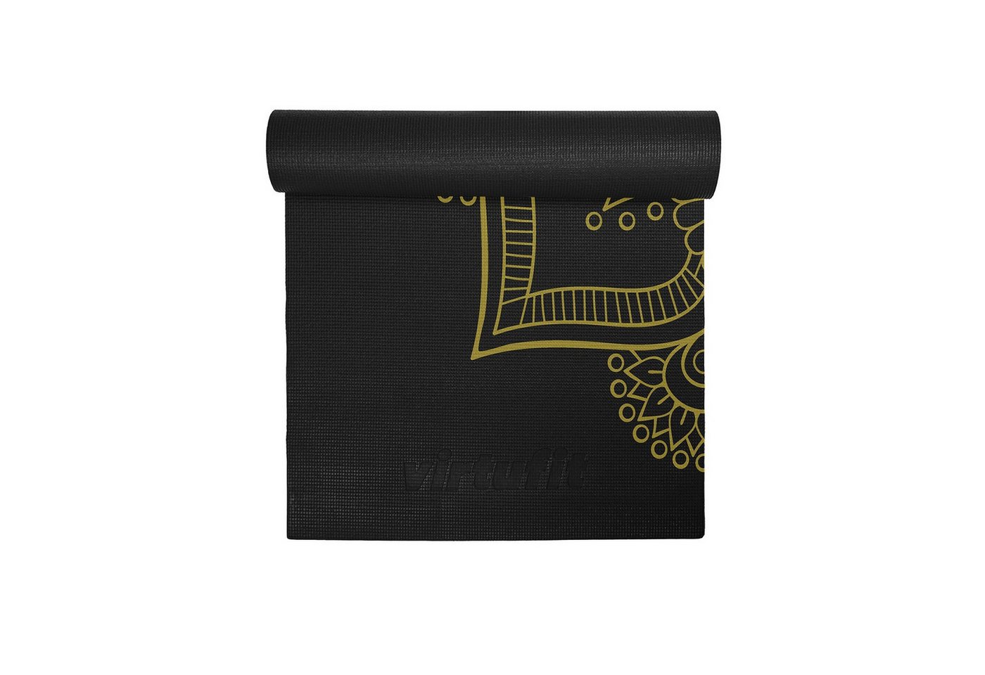 VirtuFit Yogamatte VirtuFit Premium Yogamat 183 x 61 x 0,4 cm Schwarz Mandala Bild 3
