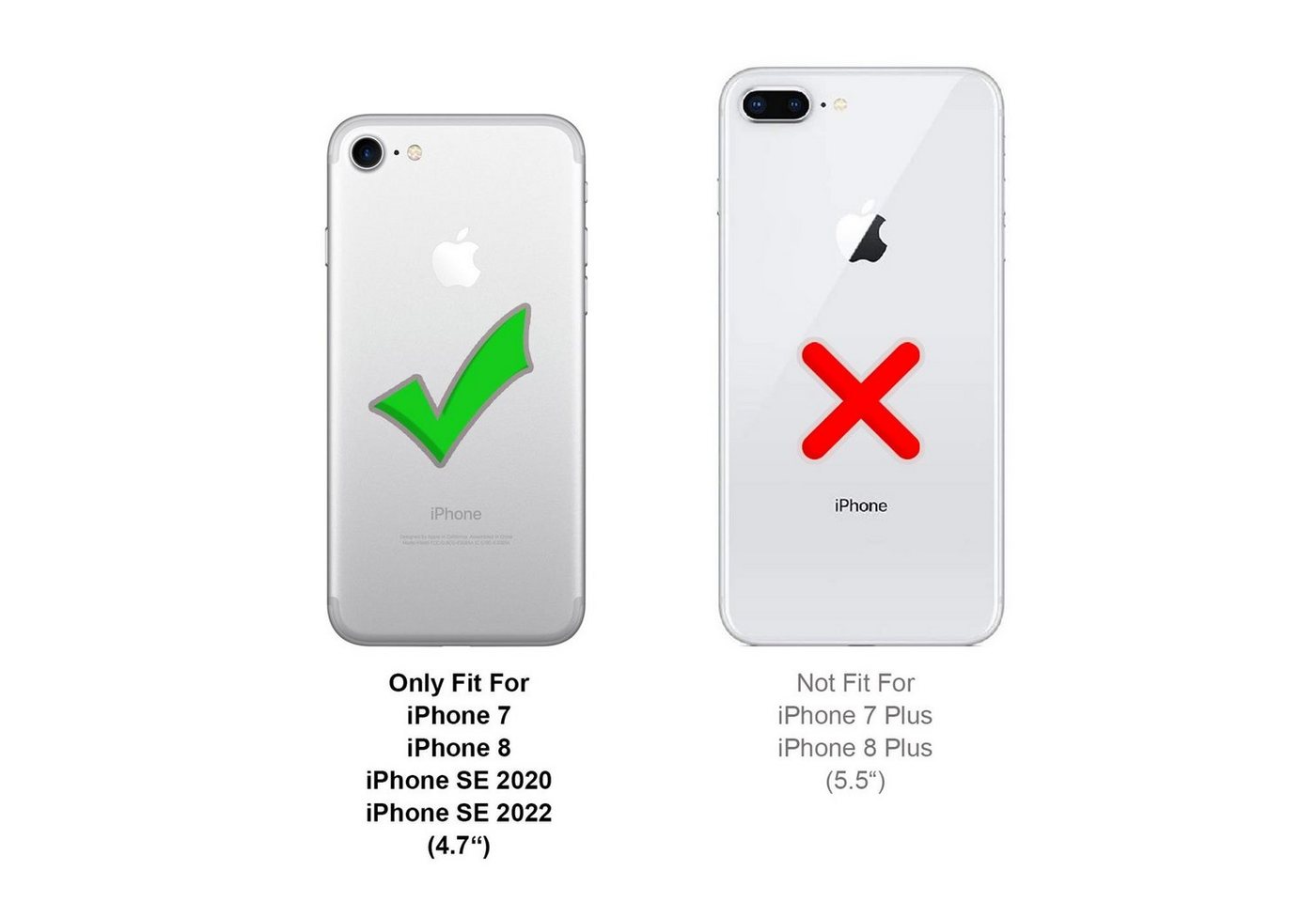 CoolGadget Schutzfolie Sichtschutz Panzerfolie für iPhone 7 / 8, (Spar-Set 2in1, Fullscreen), Privacy Fullscreen Glas 2x Anti-Spy Schutzfolie für iPhone 7 / 8 Folie