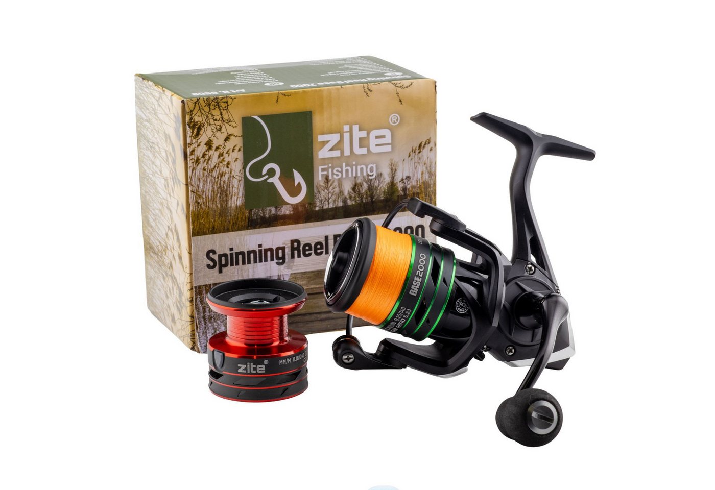 Zite Spinnrolle Reel Base 2000-4000 Frontbremse 5+1 Kugellager Spinning Angelrolle) Bild 2