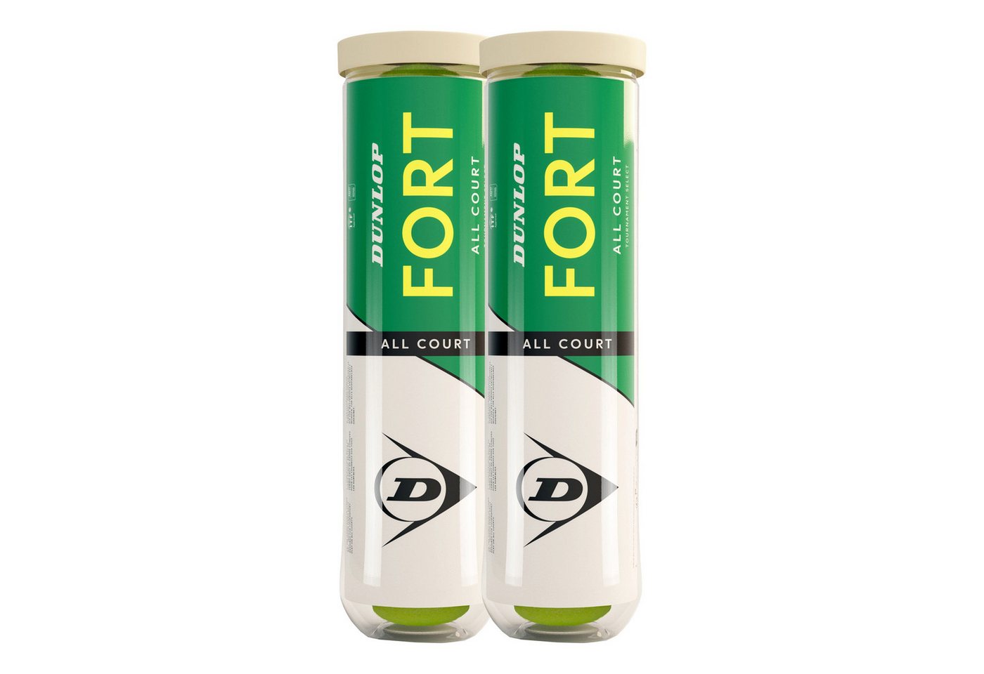 Dunlop Tennisball Fort All Court - 4 Tennisbälle - Innendruckball - (2x 4er Dose)