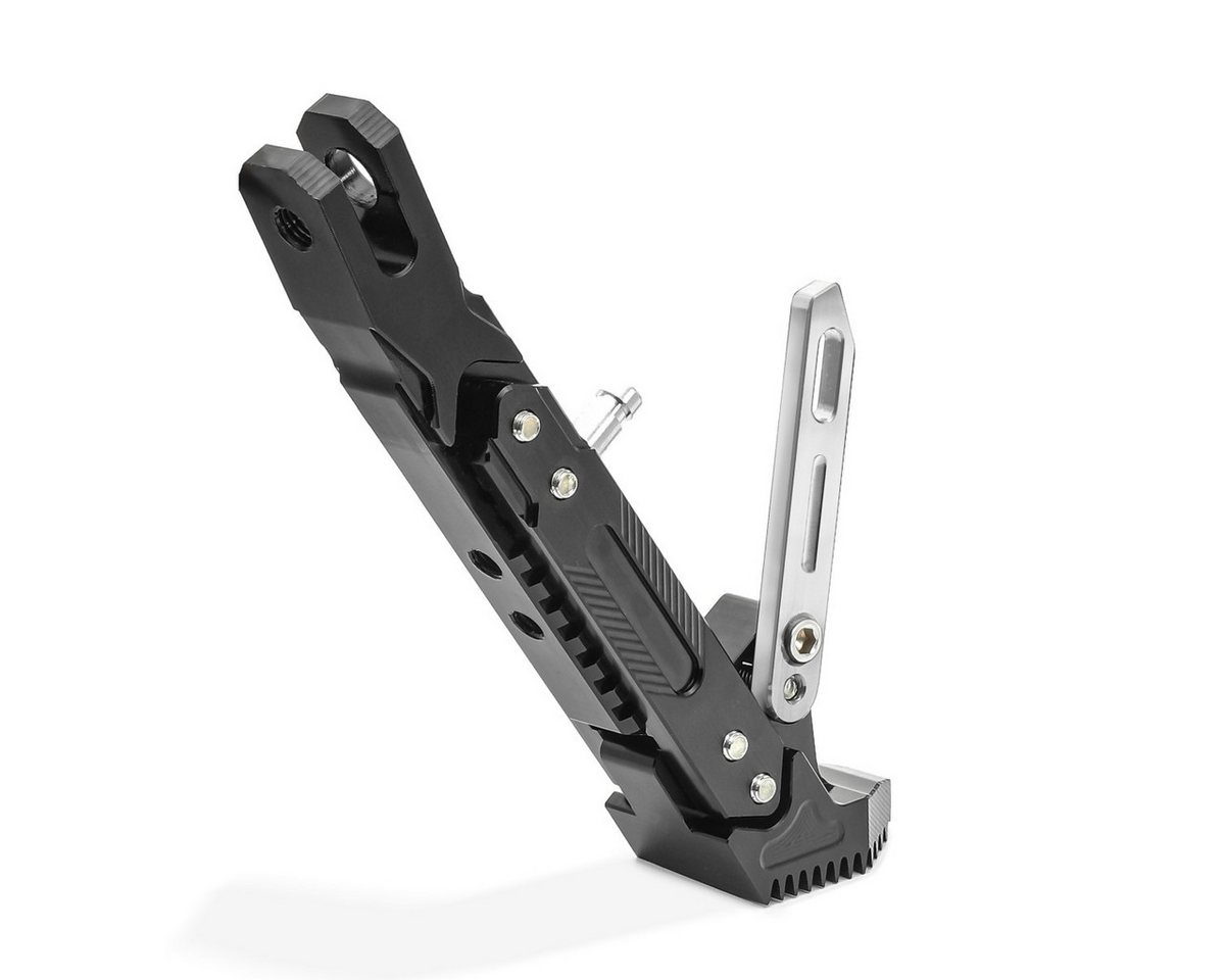 Tourtecs Motorrad-Seitenständer Motorrad Seitenständer Universal Höhenverstellbar Aluminium # schwarz Bild 2