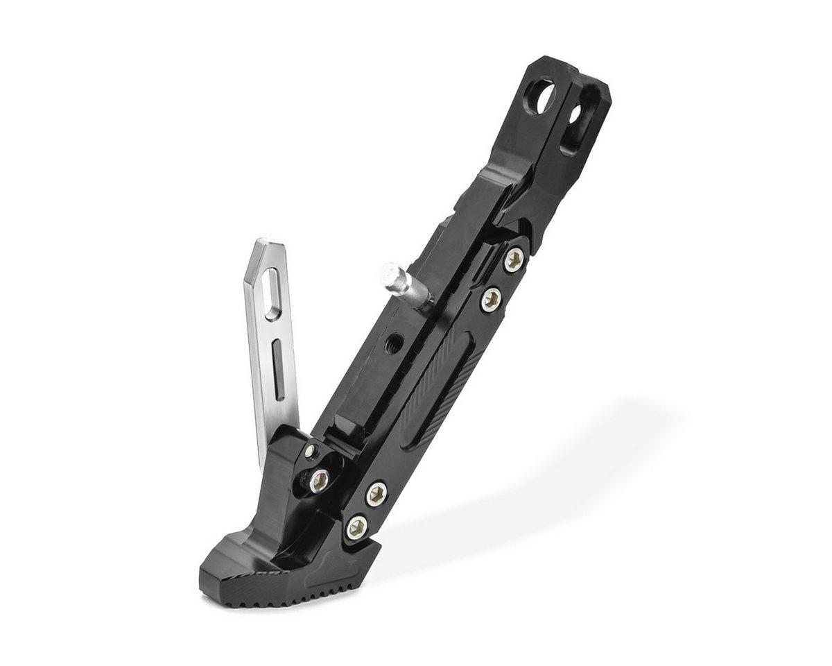 Tourtecs Motorrad-Seitenständer Motorrad Seitenständer Universal Höhenverstellbar Aluminium # schwarz Bild 3