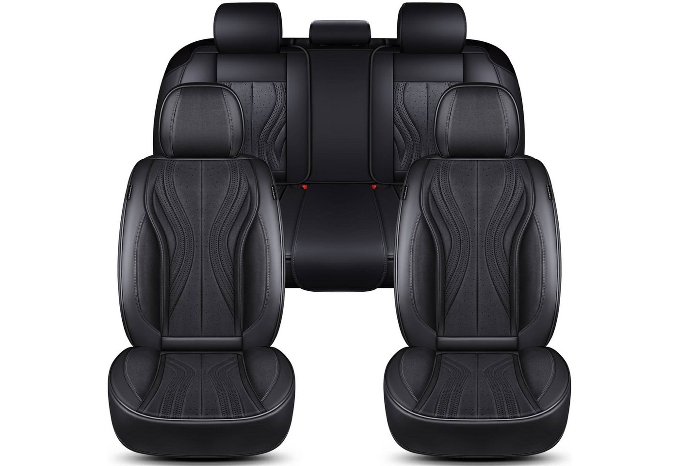 BREMER SITZBEZÜGE Autositzbezug für Skoda Karoq Bj ab 2017 (FM3), Set, 2-tlg., Komplettset Vorne und Hinten, in Schwarz