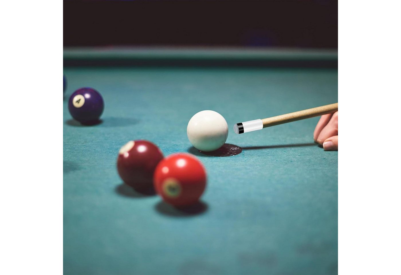 FELIXLEO Billardqueue 12 Stück Billard Queue Spitzen Ersatz Schraubspitzen mit Ferrule, (1-tlg)