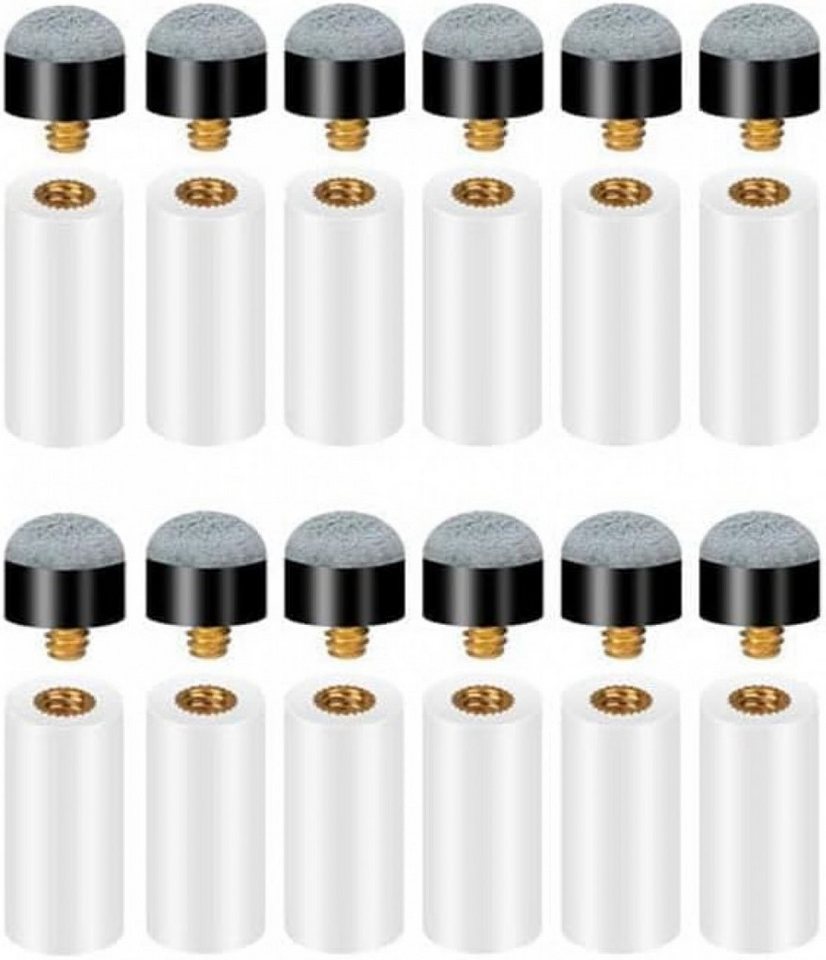 FELIXLEO Billardqueue 12 Stück Billard Queue Spitzen Ersatz Schraubspitzen mit Ferrule, (1-tlg) Bild 5