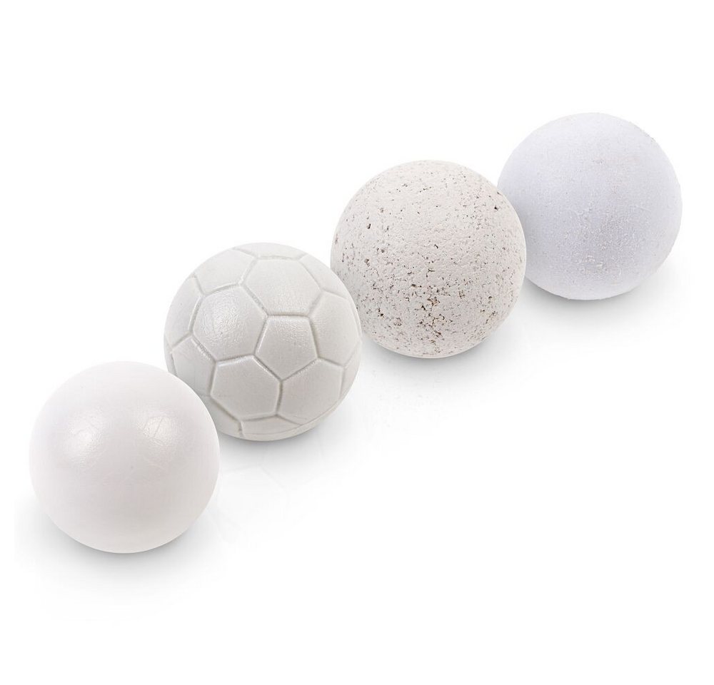 Sportime Kickertisch Kickerbälle-Set Test, 4er Set Kickerbälle aus unterschiedlichen Materialien Bild 5