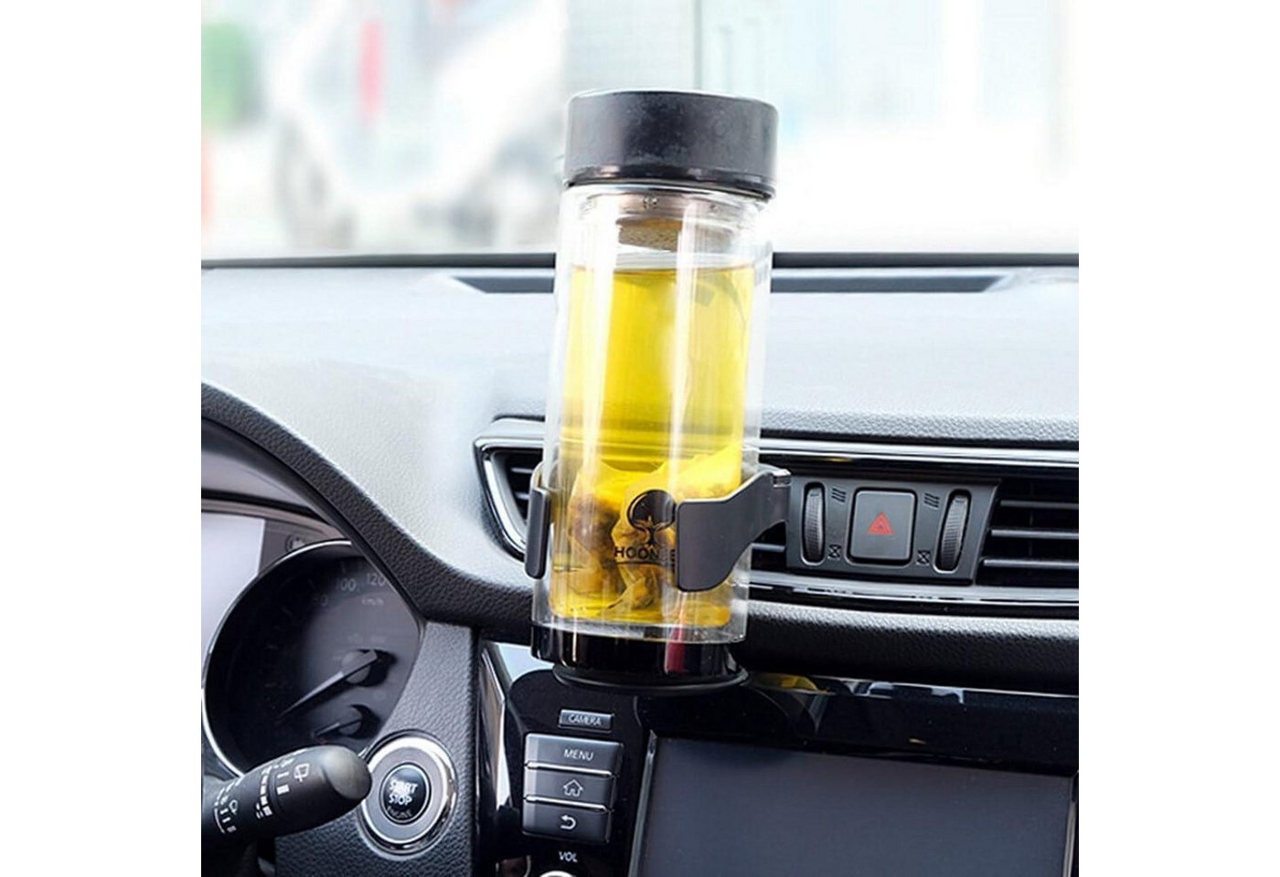 LuxusKollektion Becherhalter Getränkehalter Auto 2er Set verstellbar für Lüftung mit Clips Bild 3