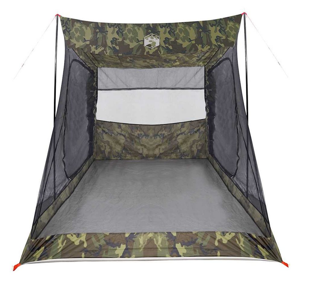 furnicato Buszelt Autozelt 356 x 206 x 205 cm Tarnung, Wetterfestes Campingzelt mit E-Anschluss und Bodenplane für Reisen Bild 3