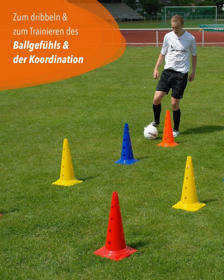 SPORTIKEL24 Hürde Kegelhürde 50 mit Stange 100 cm Farbe Orange Bild 5