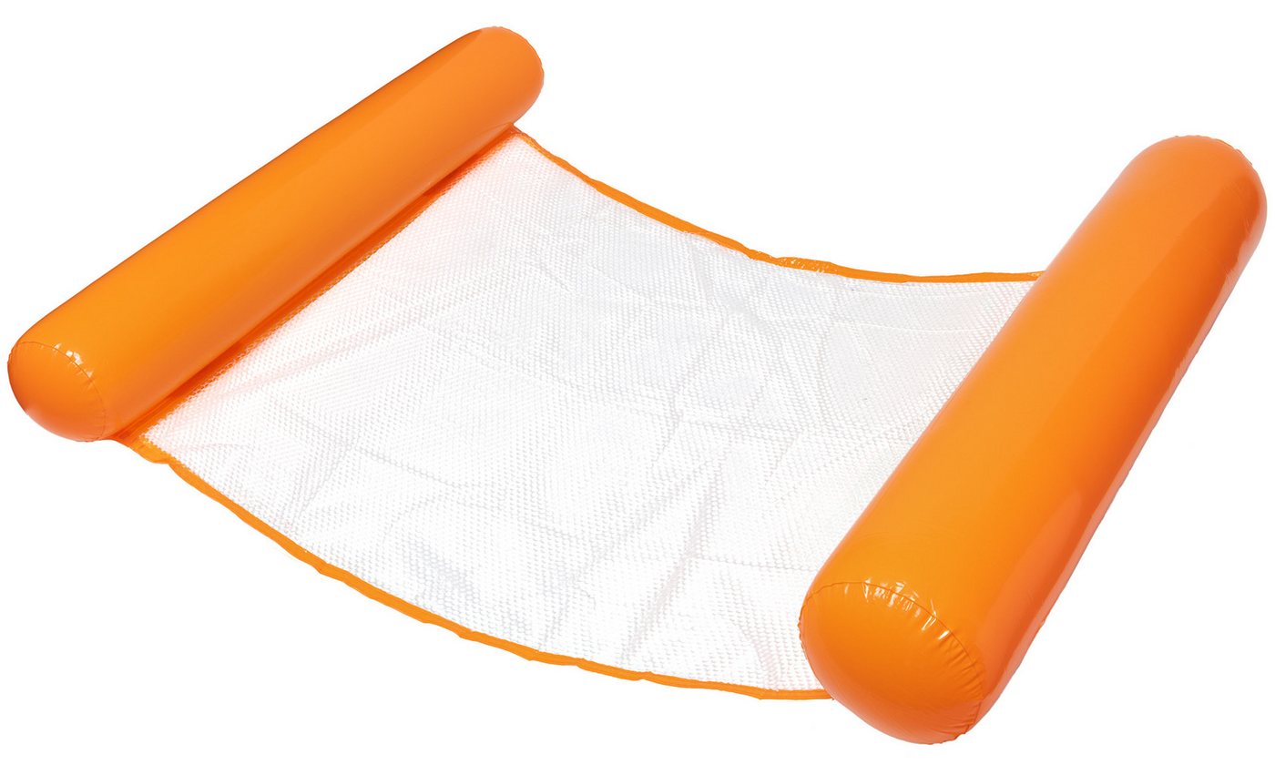 Moto Active Luftmatratze Wasserhängematte aufblasbar Pool Luftmatratze Netz Kopfkissen Strand, (Wasserhängematte Badeinsel in 3 Farben, 1-St., 120x70cm), Netzfläche Kopfkissen Pool Strand Bild 4