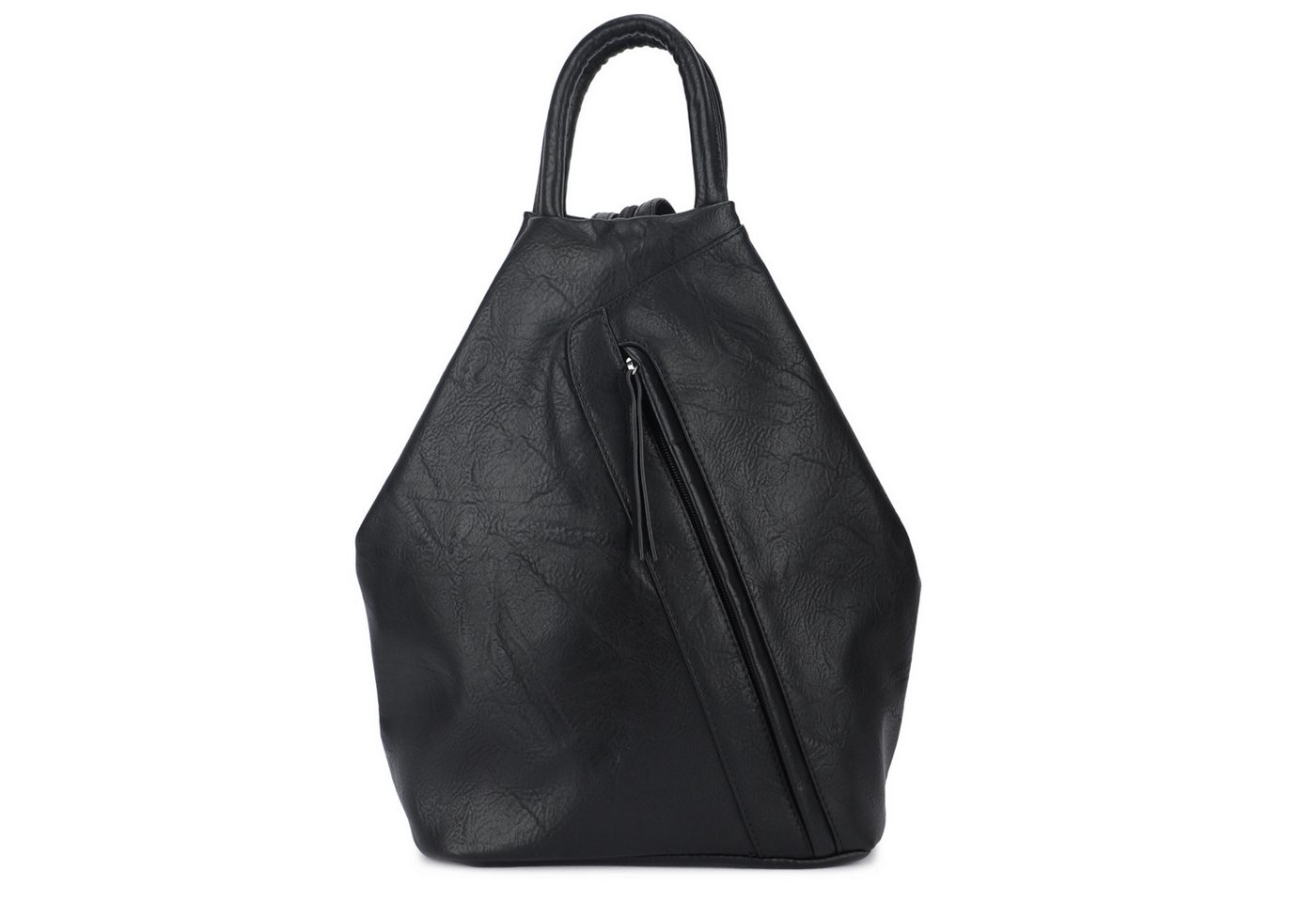 MIRROSI Tagesrucksack Damen Rucksack Kunstleder 25x13x35 cm – Cityrucksack (ca. 25 x 13 x 35 cm), mit Reißverschluss, Henkel, Schulterriemen & Frontfach Bild 2