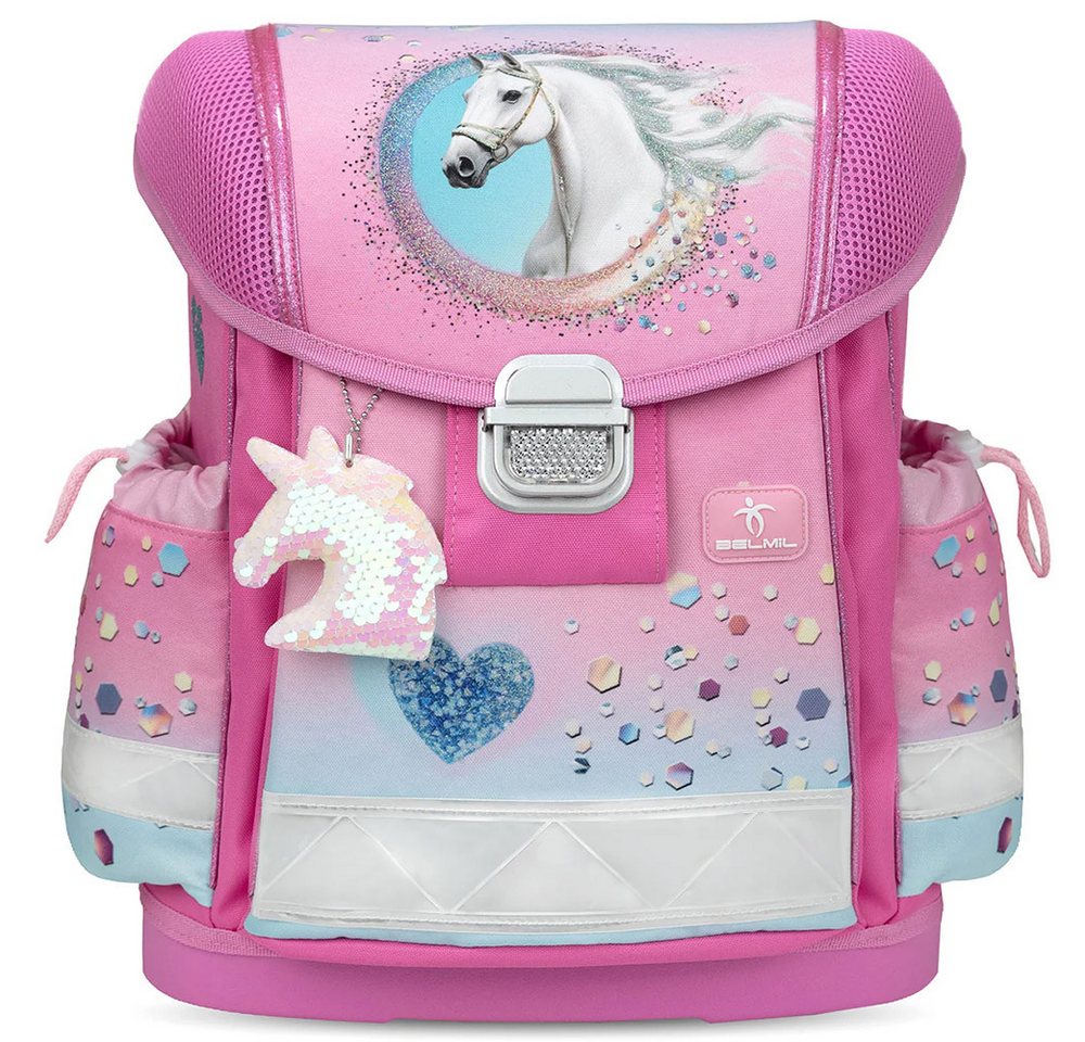 Belmil Schulranzen Set Classy 10-teilig 2026 Mädchen Horse Dreams Hooves Pinky