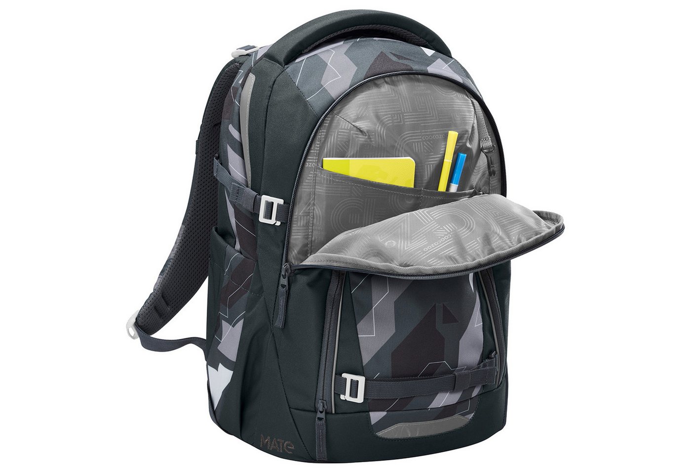 coocazoo Schulrucksack Mate - Schulrucksack 44 cm (Dark Race) Bild 3
