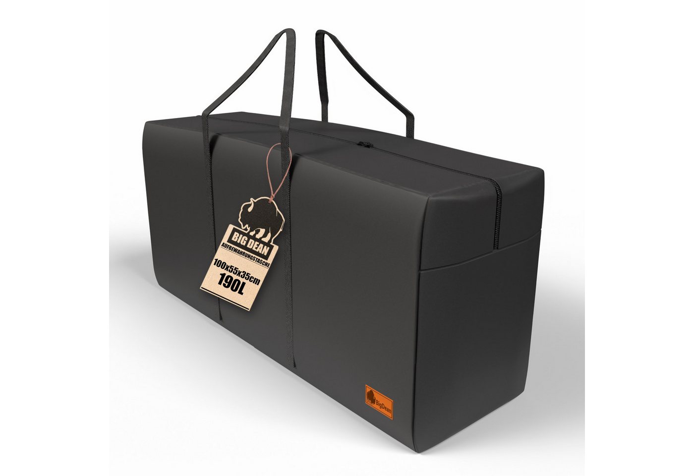 BigDean Aufbewahrungstasche Extra Große Tragetasche 100×55×35 cm 190 l (1-tlg., Aufbewahrungstasche/n), Robust, Langlebig, Transport, Lagerung, Faltbar, Platzsparend Bild 5