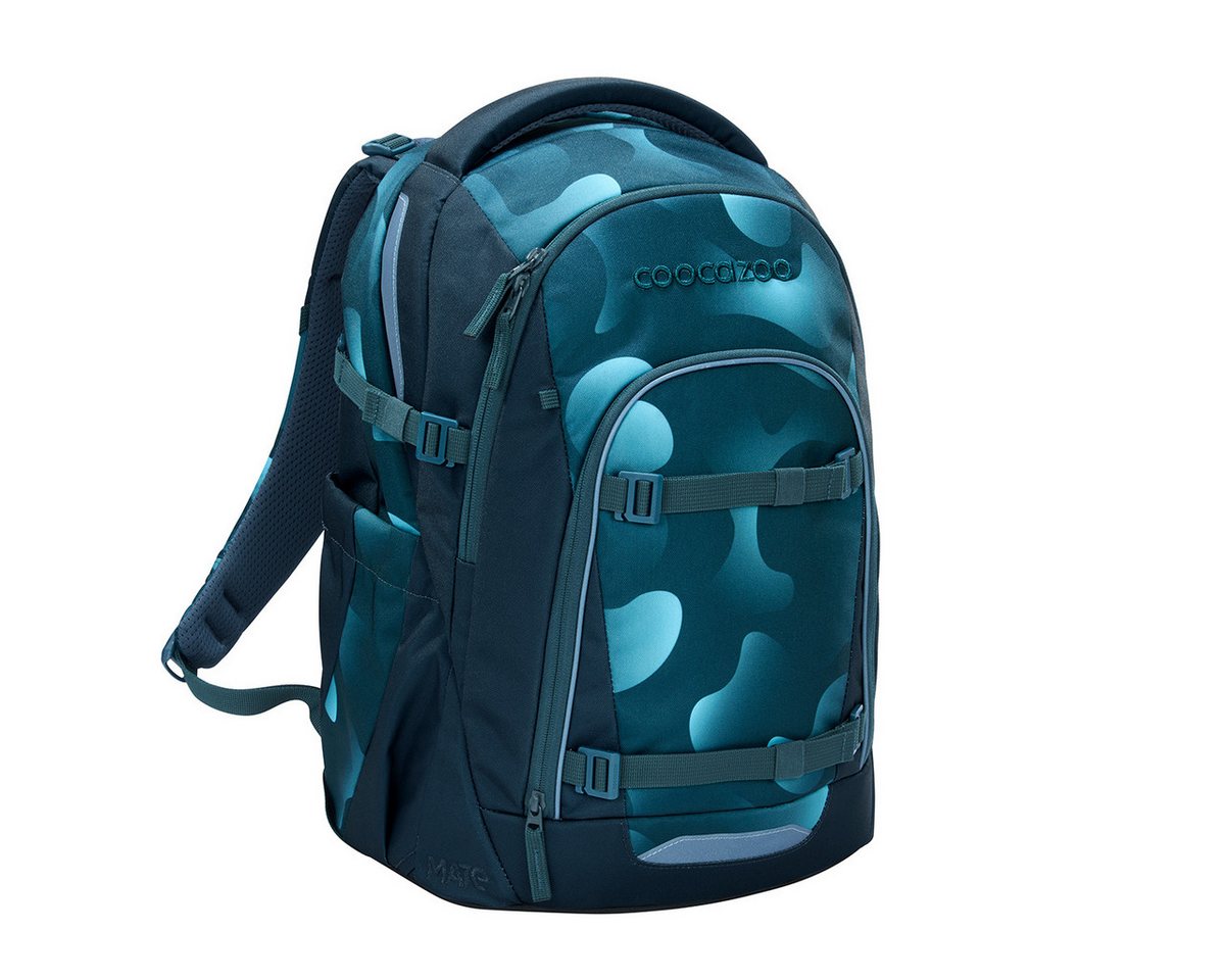 coocazoo Schulranzen Schulrucksack-Set MATE Aqua Flow 3-teilig (3-teilig), ergonomisch, Körpergröße: 135 - 180 cm, Easy-Grow-System Bild 3