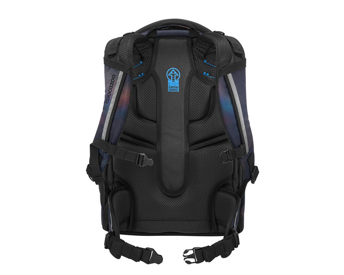 coocazoo Schulranzen Schulrucksack-Set MATE Rainbow Illusion 3-teilig (3-teilig), ergonomisch, Körpergröße: 135 - 180 cm, Easy-Grow-System