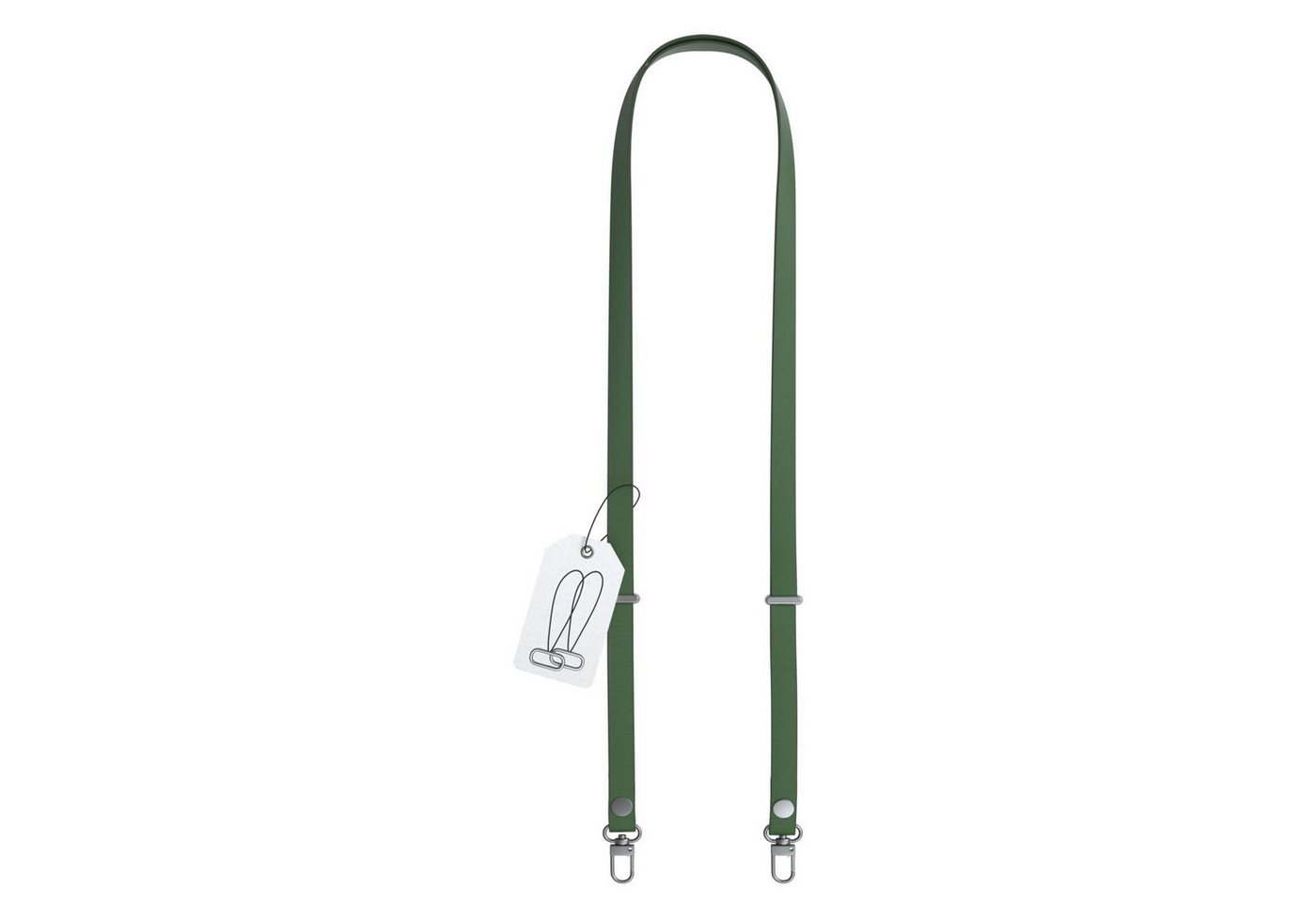 EAZY CASE Schulterriemen Handykette magnetisch Universal für alle Modelle Handykette mit Magnetverschluss und flexibler Länge, modern in Grün Bild 2