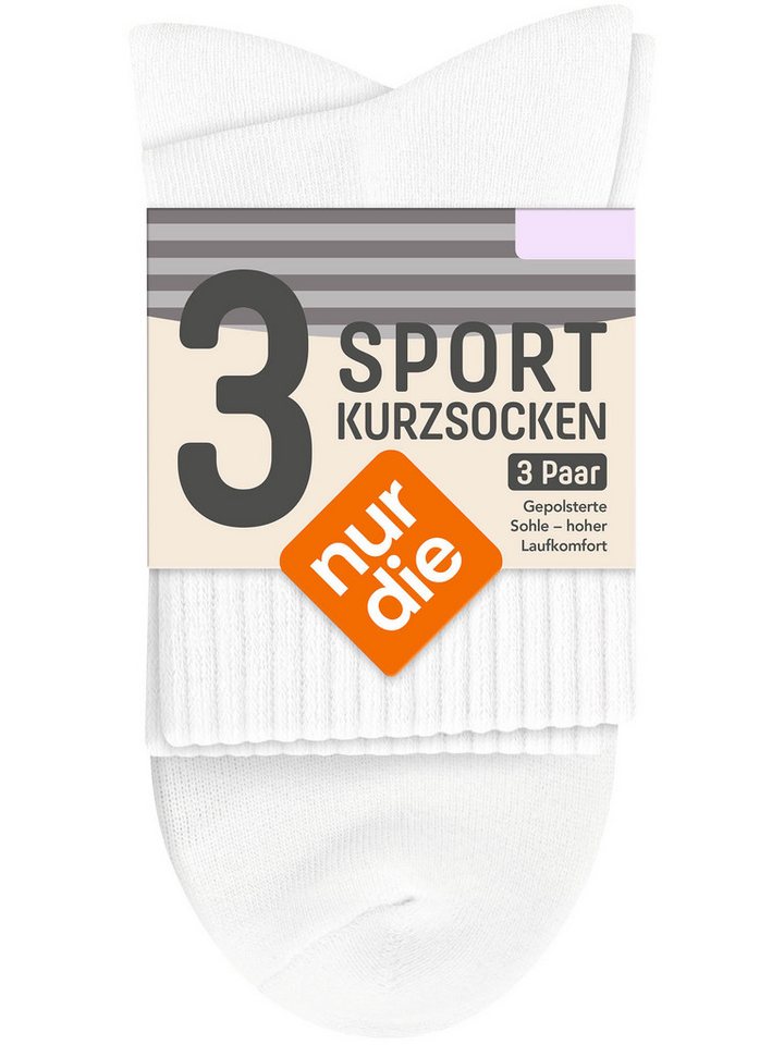 Nur Die Sportsocken Kurzsocken (3-Paar) Laufsocken, Trainingssocken, Fitnesssocken Bild 3