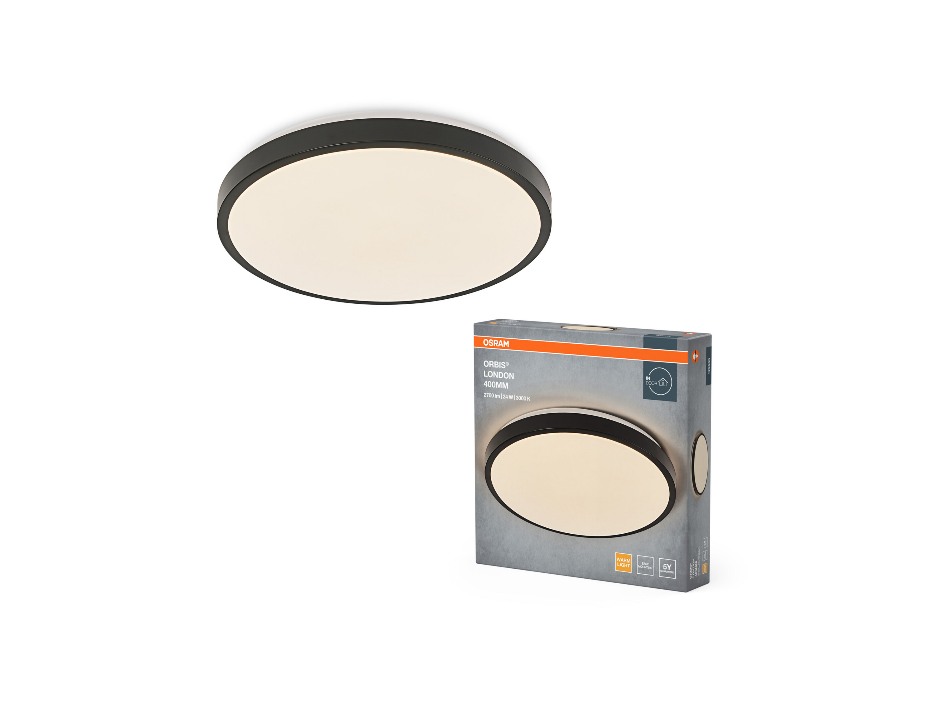 OSRAM LED-Deckenleuchte »Orbis London« (40 cm, Schwarz) Bild 2