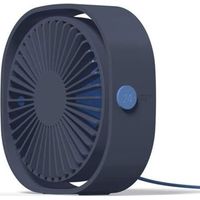 Mini-usb-ventilator, Tragbarer Tischventilator, Leiser Schreibtischventilator, 3 Einstellbare Geschwindigkeitsstufen – Blau