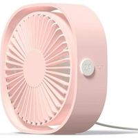 Mini-usb-ventilator, Tragbarer Tischventilator, Leiser Schreibtischventilator, 3 Geschwindigkeitsstufen – Rosa