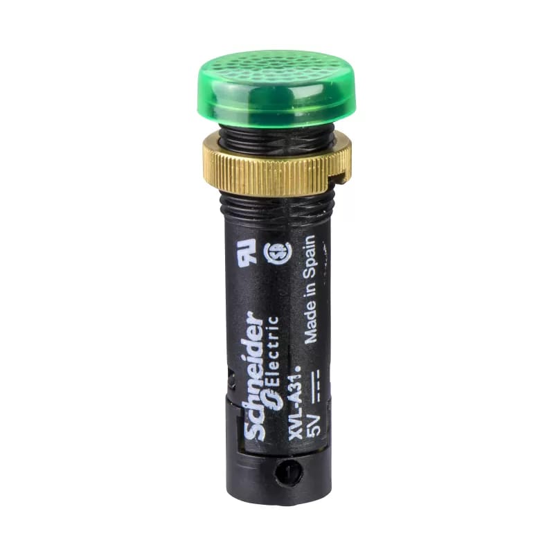 Schneider Xvla343 Harmony Xvla – Runde Anzeigeleuchte Ø12 – Ip40 – Grün – Integrierte Led – 48 V – Klemmen