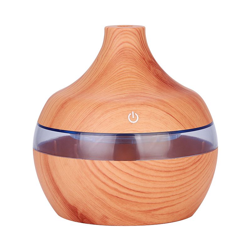 300-ml-luftbefeuchter Aus Holz, Kaltvernebelung, Aromadiffusor, Farbiges Led-nachtlicht Mit Usb-kabel Für Zuhause, Büro, Auto, Spa, Yoga, Kinderzimmer