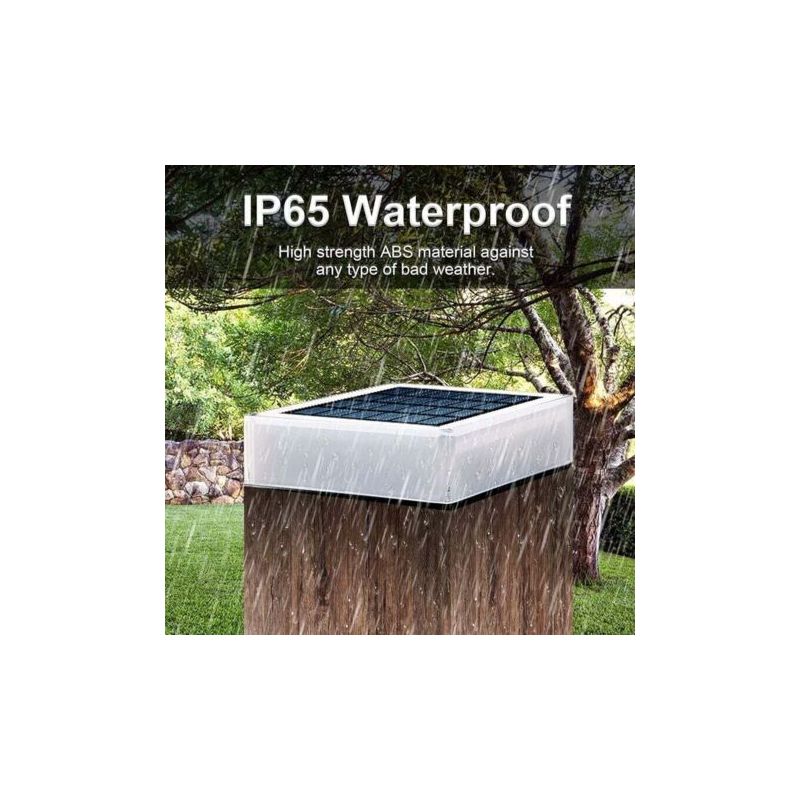 Solar-pfostenkappen 12x12cm, 1 Stück Wasserdichte Holzpfostenleuchte Für Gartenwege, Terrasse, Patio, Treppen