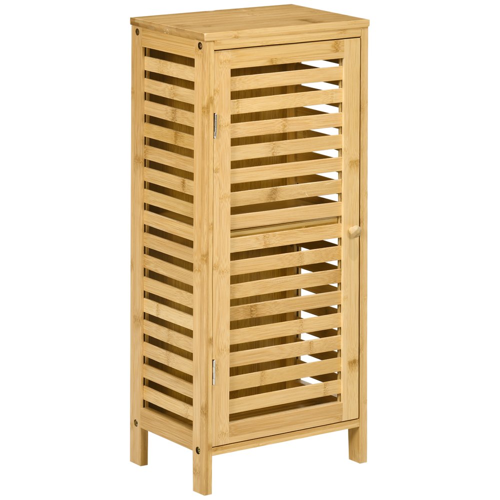 Placard De Rangement Fonctionnel Durable Bamboo Bois Naturel 30.00l X 19.90w X 70.00h Cm