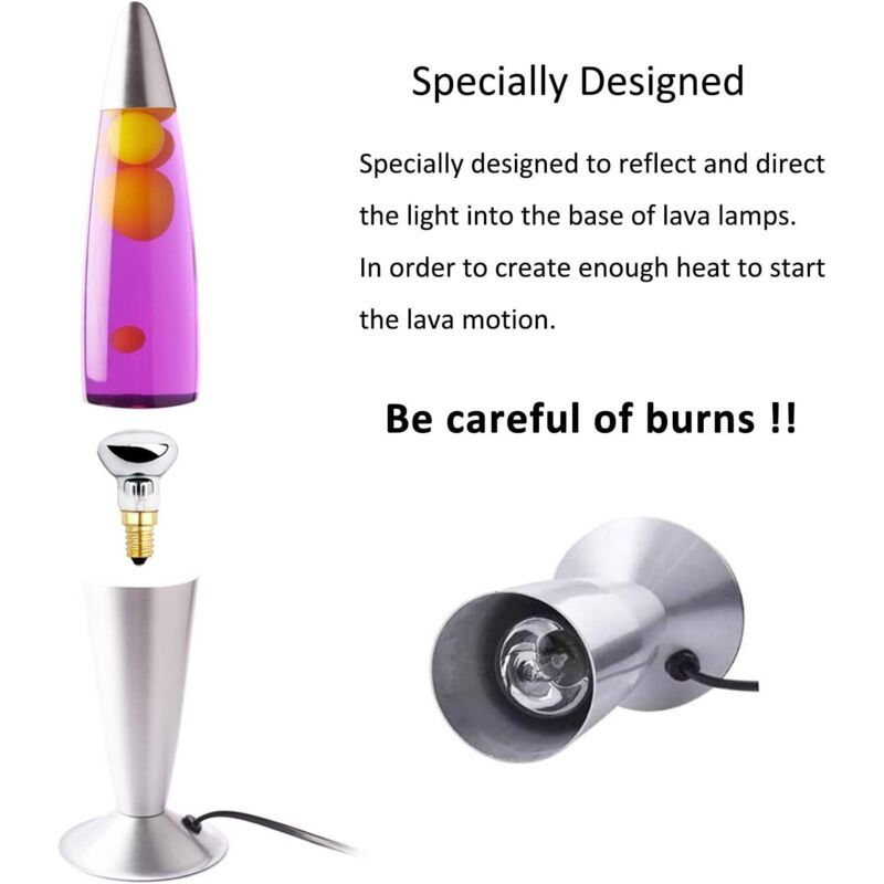 E14 R39 30w Dimmbare Warmweiße 2600k Glühbirne Für Lavalampe, 300lm, 230v, Kleine Fassung R39 Reflektorbirne Für Blasenlampe, Raketenlampe, Glitzerlampe, 3er-pack