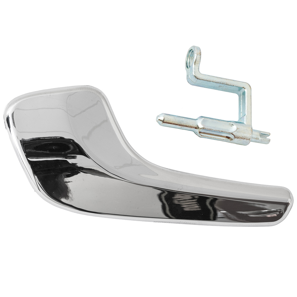 Opel Corsa D 06-14 Linker Verchromter Innentürgriff + Innentürgriffstift, 2-teiliger Satz