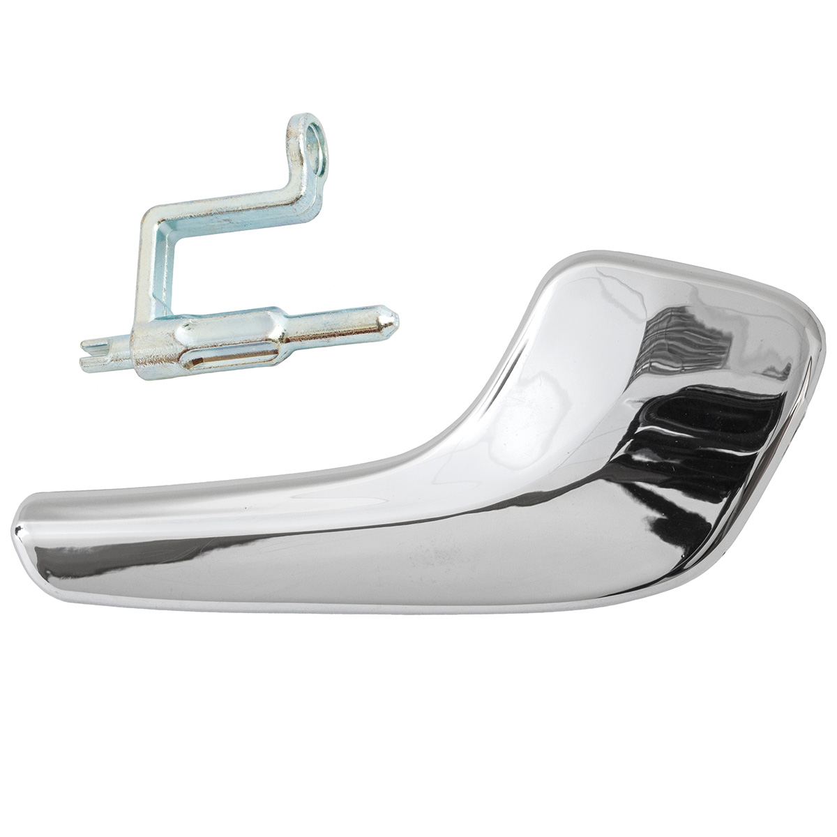 Opel Corsa D 06-14 Chrom-türgriff Innen Rechts + Türgriffstift Innen, 2-teilig