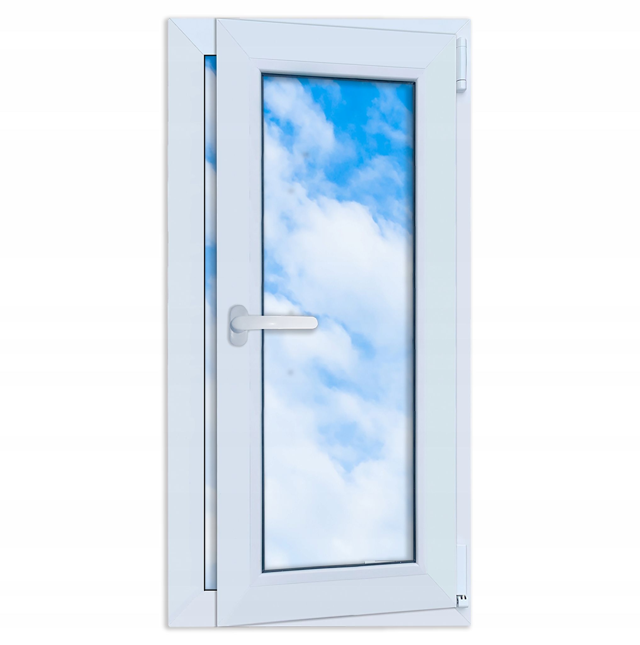 Pvc-fenster Weiß 50x100 Rechts, Neues 500x1000 Mm Doppelglas-dreh-kipp-fenster